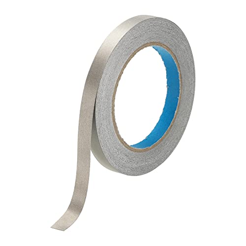 Image of MECCANIXITY Faraday Cloth Tape 0.47 inch W x 82 Feet Single Sided Conductive Cloth Fabric Adhesive Tape Roll for Laptop Cable EMI Shielding
