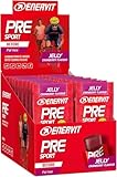 Enervit Pre Sport Mirtillo Rosso, Gelatina Energetica, 25g di Carboidrati, con Vitamina B1, Gusto Mirtillo Rosso, Da Usare Prima dell