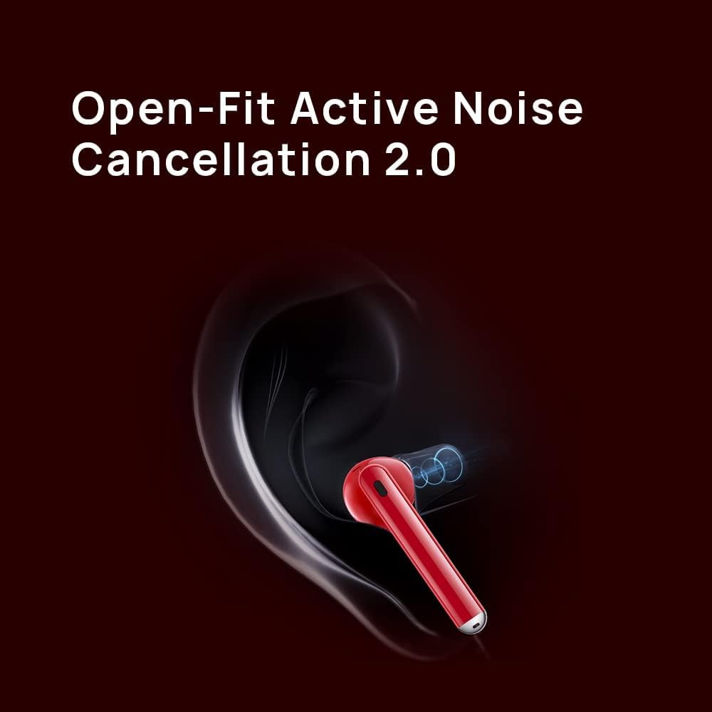 HUAWEI FreeBuds Lipstick, kabellose Bluetooth-Kopfhörer, aktive Geräuschunterdrückung, kabelgebundenes Ladegerät, hochauflösender Sound, Verbindung mit 2 Geräten, 30 Monate Garantie, rot