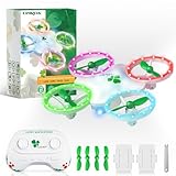 Lucky Clover Drone for Kids Ages 6-12 & Beginners, RC Quadcopter Toy with 6-Color Dynamic LED Lights & 2 Rechargeable Batteries, Fun Indoor & Outdoor Gifts for Birthday, Christmas, Saint Patrick's Day