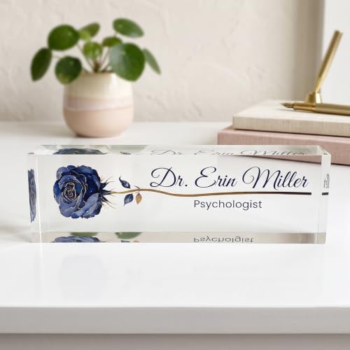 Image of Personalized Social Worker Acrylic Desk Plaque, Social Worker Gift