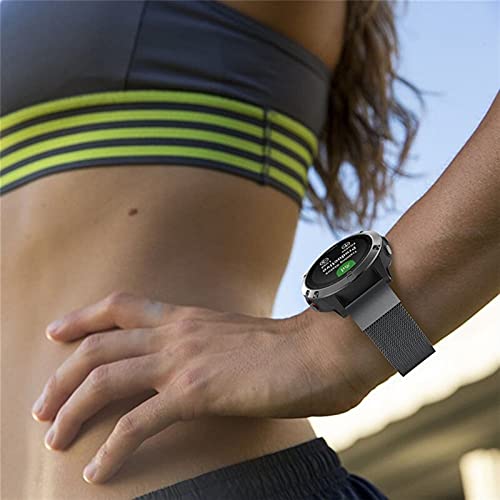 Sangle en acier inoxydable à boucle de débit rapide pour montre 22mm