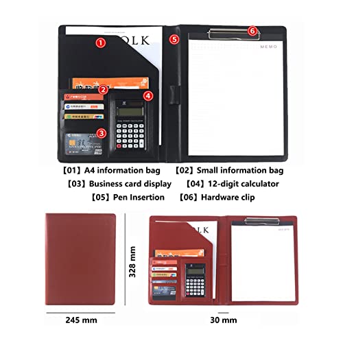 Porte documents A4 bloc notes rechargeable et organiseur de bureau