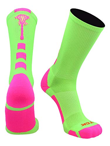 Image of TCK Lacrosse Socks Midline Lacrosse Stick Logo Crew Socks Men Boys Girls Women
