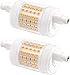 R7S LED 78mm Dimmbar 15W Warmweiß 3000K, 1500LM, Ersatz Halogenstab J78 R7S 120W 100W, AC 220V-240V, Keramik Stablampe R7S 78mm LED Dimmbar, 2er-Set