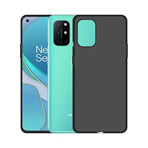 Image of Case Creation Luxurious OG Series for Oneplus8T Case Cover,Anti-Dirty Slim Case Frosted Matte Cute Candy TPU Raised Bezel (Splash of Color) Back Cover for Oneplus 8T -Black