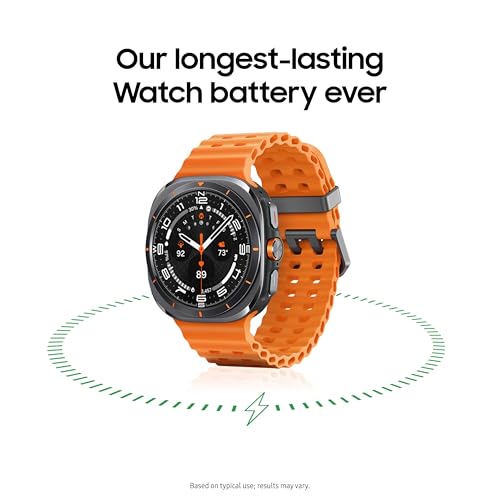 Image of SAMSUNG Galaxy Watch Ultra 47mm LTE AI Smartwatch + Free Band, Energy Score, Heart Rate Tracking, Sleep Monitor, Fitness Tracker, GPS, 2024, Titanium White [US Version, 1Yr Manufacturer Warranty]