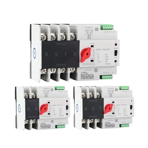 Inverseur de source automatique 3P 100A dual power switch selector 220V