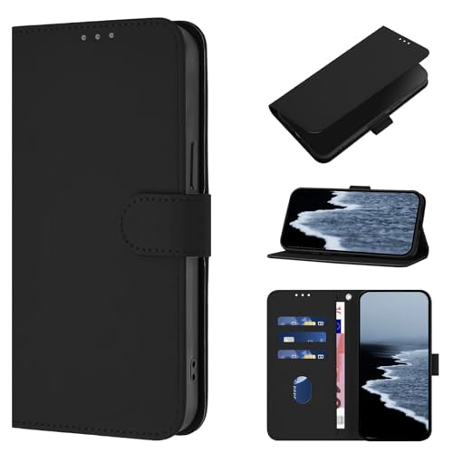 CASEONJAN Cover per Oppo Find X3 Neo 5G, Custodia a Portafoglio Cover a Libro in Pelle PU [Slot per Schede], Flip Caso Antiurto Case per Oppo Find X3 Neo 5G (Nero)