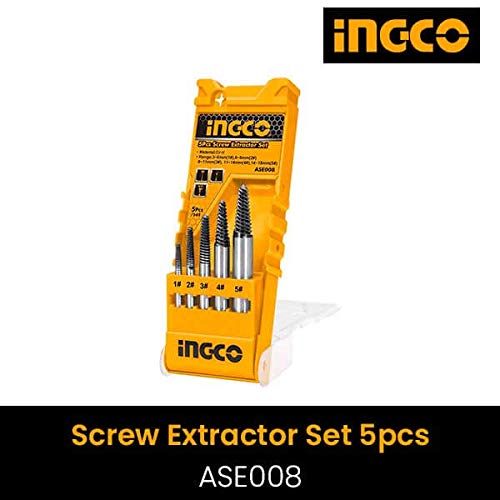 Image of INGCO 5 Pcs screw extractor set
