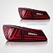 MOSTPLUS Tail Lights Compatible for Lexus IS350 IS250 2006-2012 (Set of 2) (Red Clear)