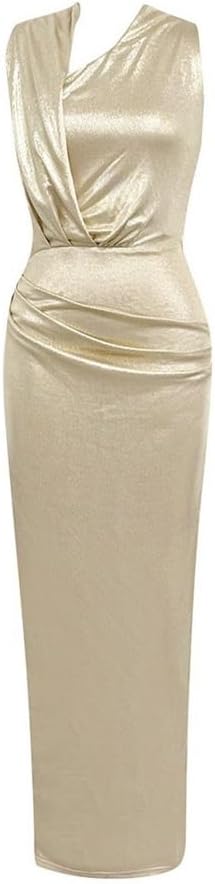 JSEIAJB Sexy Sleeveless Split Dress Irregular Skirt Silk Material Dresses