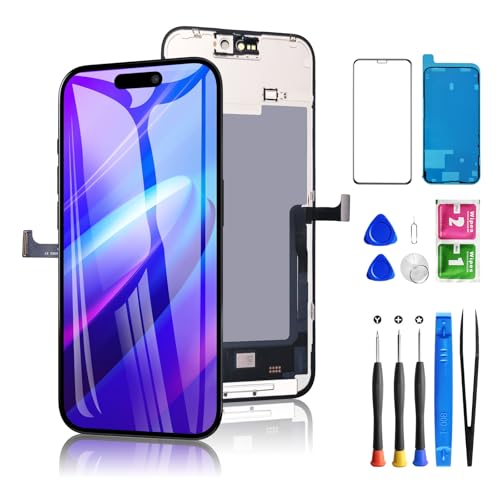 for iPhone 15 Pro Max Screen Replacement 6.7 inch Full HD 3D Touch LCD Screen Display Digitizer Assembly with Repair Tools Compatible for Model A2849 A3105 A3106 A3108