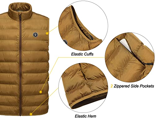 Little Donkey Andy Men's Lightweight Warm Puffer Vest Thermal Golf Sleeveless Jacket for Outdoor Hiking Travel Casual4