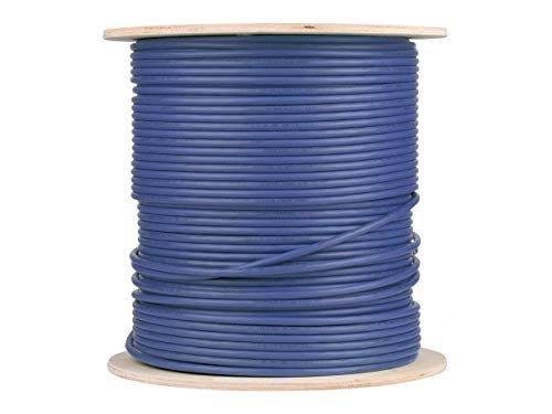 Cable Ethernet Monoprice Cat6A Bulk 500 Feet Azul miniatura 2