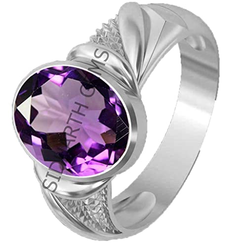 Bague améthyste ajustable taille 16-24 résolvant les problèmes de mesure de doigt