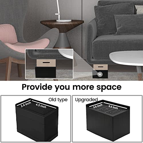 Oversized Bed Risers, 5 Inch Furniture Risers Lift- Recentgle, Heavy Duty, 4 Pack, Up to 11000 lbs - Bed Raising Blocks, Safe, Sturdy Bed Lifts for College Dorm Rooms, Couches, Tables, Desks by MYMULIKE - Image 3