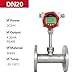 Thermal Mass Flow Meter Digital Gas Mass Flow Sensor Industrial Thermal Flow Transmitter for Accurate Gas Measurement(DN20 Flange Connect)