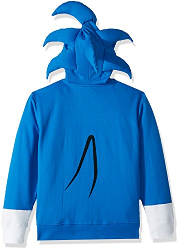 Sega Unisex Child Sonic The Hedgehog Costume Hoodie Hooded Sweatshirt, Royal, 14-16 Us #TOP1