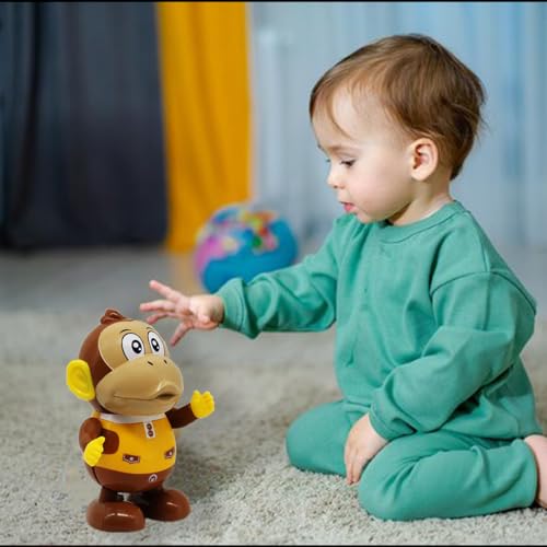 Macaco Brinquedo Infantil Som Luz Movimentos Interativo
