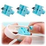 Moeagel 円形カッター 専用替刃 3点入り サークルカッター 交換用ブレード つかいやすい 紙 、写真を裁断する 替刃を交換のにしやすい 収納ケース付き 持ち運び便利 (替え刃3個)