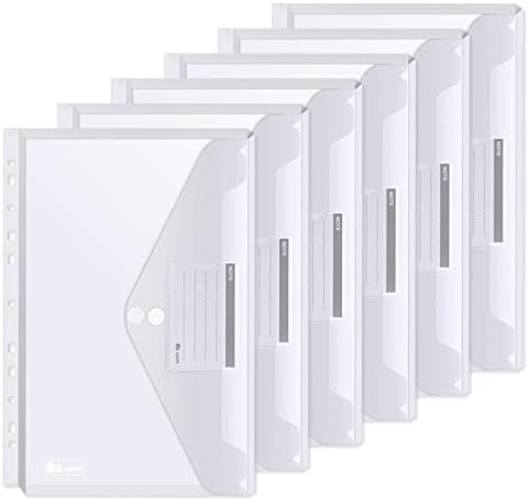 Lot De 24 Pochettes Transparentes En Plastique A4 Avec Bouton-pression