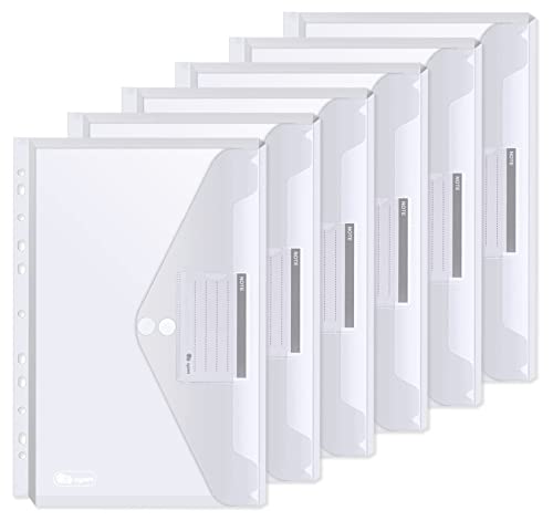 Dokumententasche A4 Klettverschluss 24 Stück - Dreidimensionale Dokumentenmappe, Hält 270 Blatt Papier, Sammelmappen A4 mit 11 Binderlöcher und Etikettentasche für Dokumente Organisieren