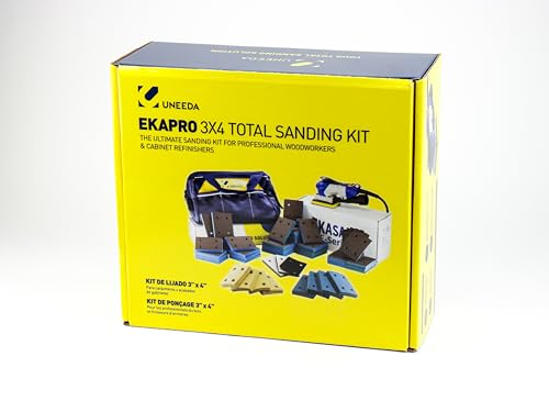 EKAPRO 3"x4" Total Sanding Kit - Central Vacuum with Fabric Tool Bag