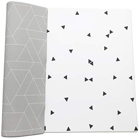 LITTLE Bot Ofie Mat, Soft Reversible Foam Baby Play Floor mat, Waterproof, 6.5 ft x 4.5 ft, Durable and Non-Toxic (Zen line, Large) Cover