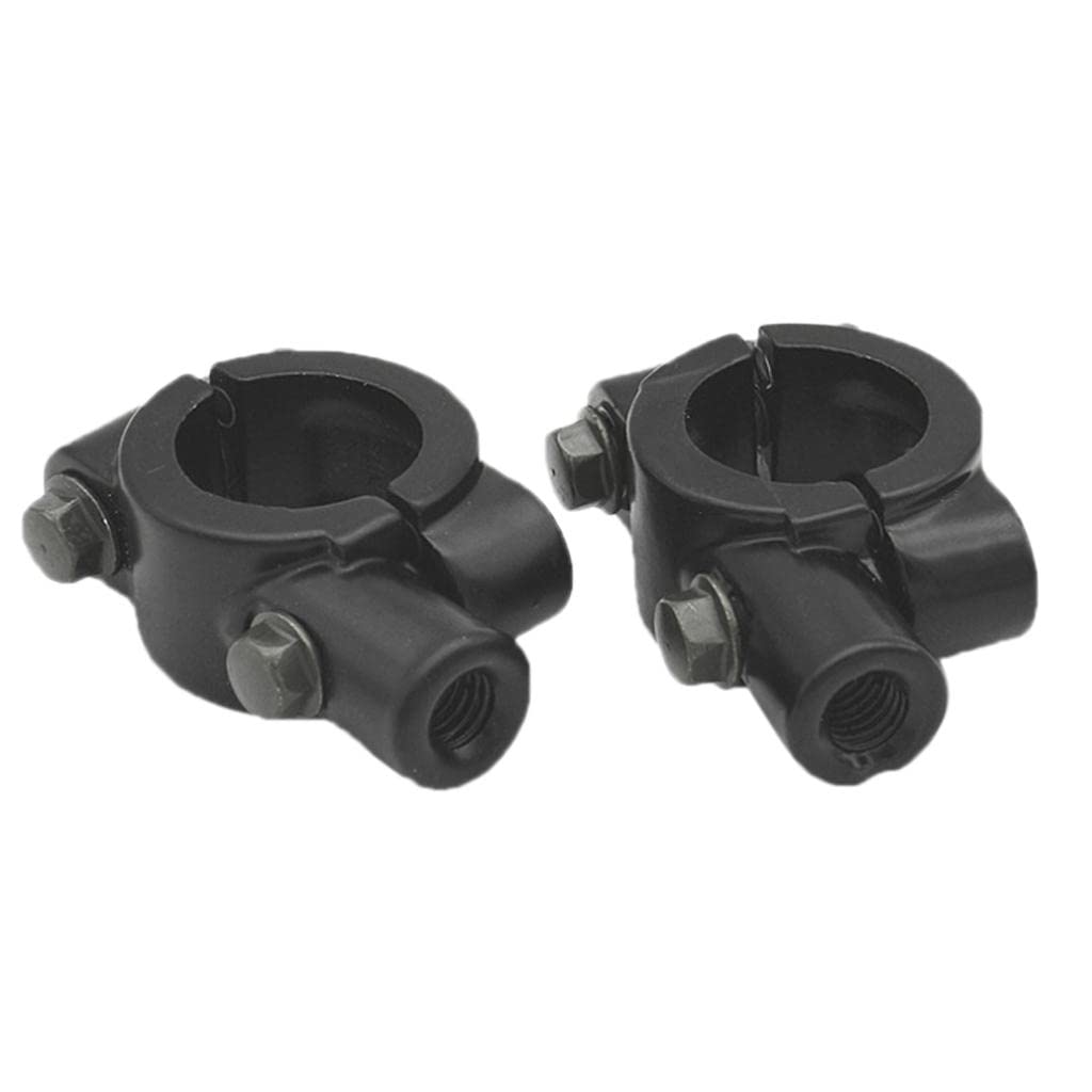 OJIVA Universal Motorcycle Handlebar Mirror Mount Clamp Holder Adaptor, Aluminium, 10mm Thread Diameter, for 22mm (7/8") Handle Bar, Pack of 2-picture-34