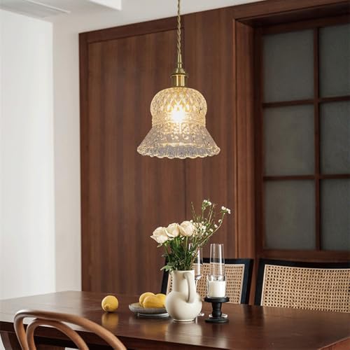 Lustre en verre suspendu E27 luminaire décoratif haut de gamme pour intérieur