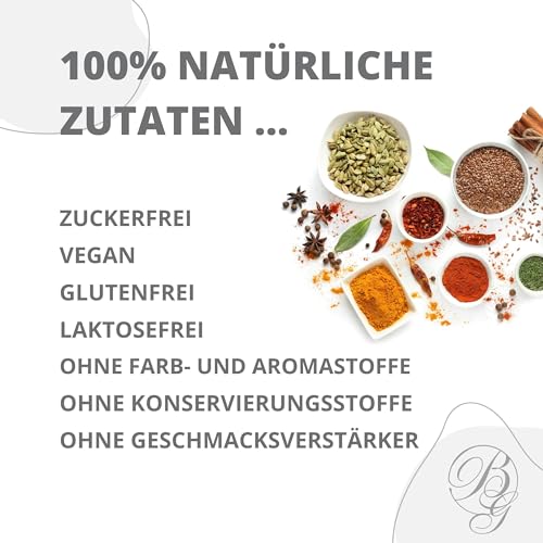 Foto von Boomers Gourmet - Premium Curry Madras, original indisch, scharfes Curry Pulver Gewürzmischung - Gewürzdose - 100 g