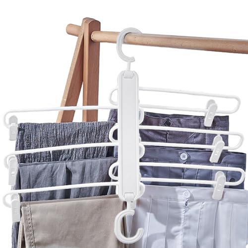 Cintre de pantalons gain de place pour optimiser les petits placards - 7
