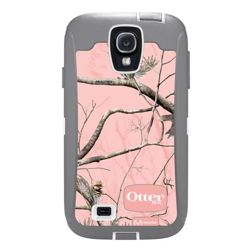 OtterBox Defender Series Case and Holster for Samsung Galaxy S4 - Retail Packaging - Realtree Camo - Pink