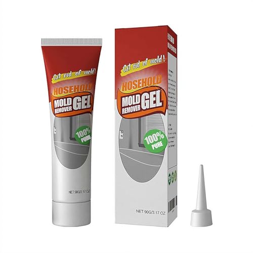 Gel removedor de moho para el hogar, potente limpiador de manchas de azulejos de cerámica para azulejos de baño y cocina, limpieza de paredes altamente eficaz en penetración, no daña (1 unidad)