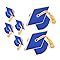 Healeved 6 pezzi Spilla Cappello Laurea Distintivo Commemorativo in Accessorio per Studenti Scuola Superiore e Università Facile Indossare per Cerimonie e Speciali