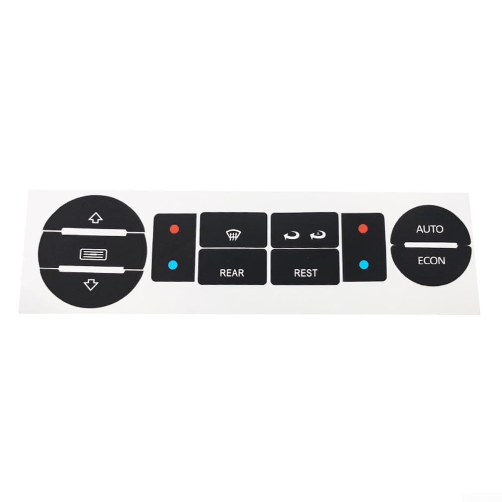 Autocollant pour bouton Clima T5 pour T6 pour réparation avec motif noir et blanc