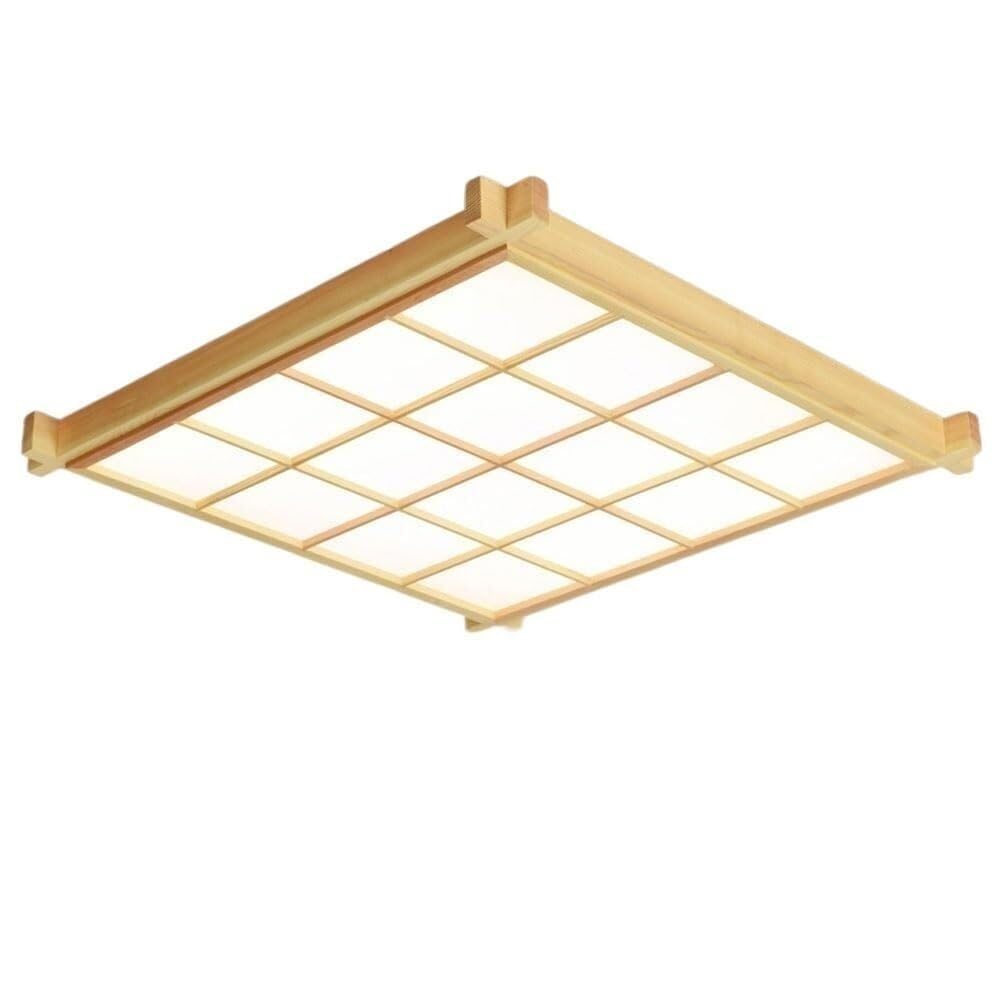 LYOUAE Minimalist Solid Wood LED Ceiling Lamp Nordic Acrylic Ceiling Light