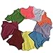 Short Sleeve Solid Colors T-Shirt for Dolls - Set of 10 - Light Blue, Purple, Lime Green, Raspberry Pink, Orange, White, Yellow, Grey, Blue, Green-T-Shirt for 18 inch Dolls