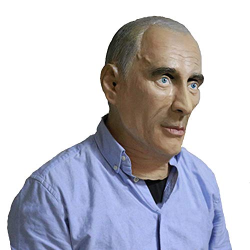 HENGYUTOYMASK Latex Realistic Old Man Mask Human Male Head Halloween Carnival Mask Costume Dress