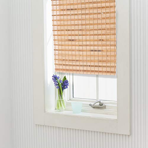 Bamboo Roman Window Blinds Sun Shades, Dark Brown, 24W X 72H,Light Filtering Roller Shades, Any Size 24-72 Wide And 72 High #TOP6
