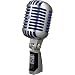 Shure Super 55 Deluxe Vocal Microphone & Pig Hog Black & White Woven Mic Cable, 20ft XLR - Bundle