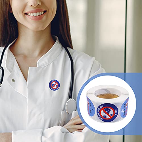 TOYANDONA 1 rolo I Got My Vaccine Stickers Vacination Roll Vacinated Against Vacination Sticker Anti