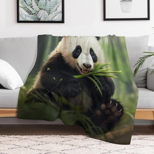Plaid panda en flanelle de polyester supérieure douce et chaude