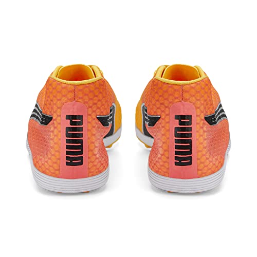 PUMA Men's Evospeed Crossfox Track and Field Shoes, Sun Stream-Sunset Glow-Black, 112