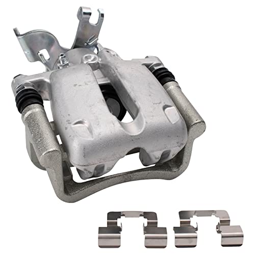 Image of TRQ Rear Left Brake Caliper w /Bracket Passenger Side | For 2014-2016 Chevrolet Malibu 2016 Malibu Limited