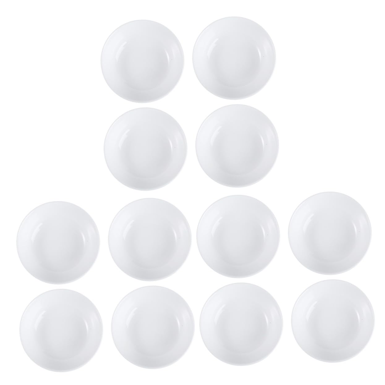 Operitacx 12pcs Ceramic Paint Pallets Multi-Function Trays for Artists Hobbyists Students