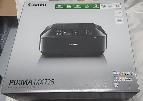 Canon Pixma MX725 All-in-One Multifunktionsgerät (Drucker, Scanner, Kopierer und Fax, USB, WLAN, LAN, Apple AirPrint) schwarz – Bild 6