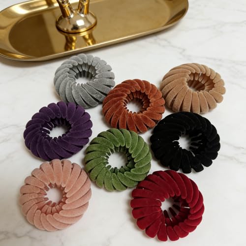 Pinzas para cabello Velvet 8 piezas colores mixtos miniatura 3