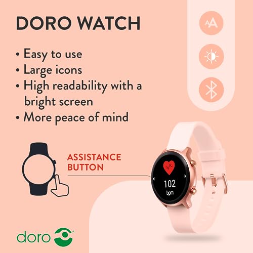 Smart watch pink con pantalla táctil y esferas personalizables 2